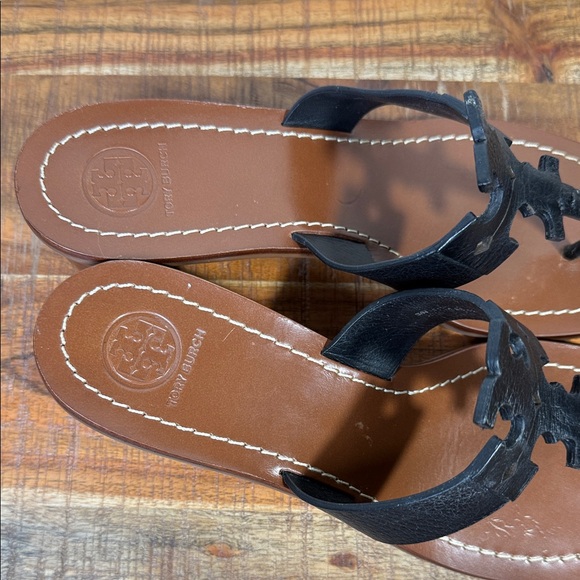 Tory Burch Black Thong Heeled Sandals, Women’s 8.5 - Picture 7 of 8